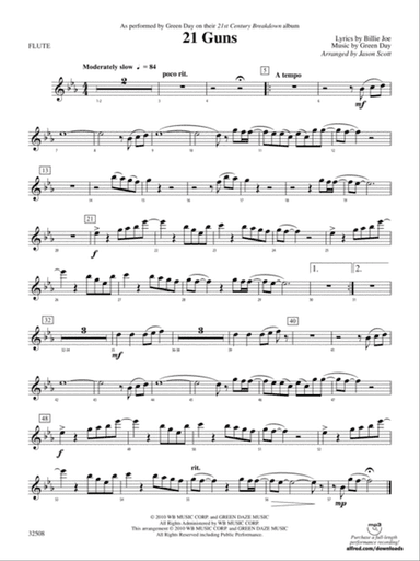 21 Guns: Flute