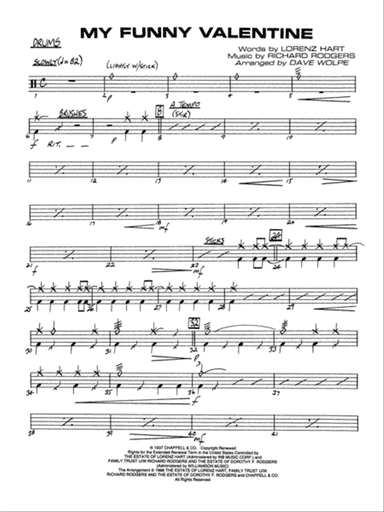 My Funny Valentine: Drums