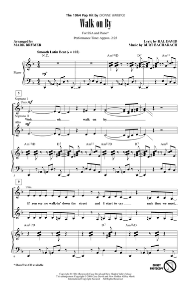 Walk On By (arr. Mark Brymer)