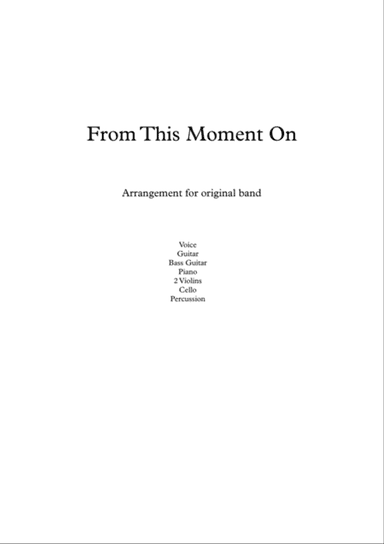 From This Moment On