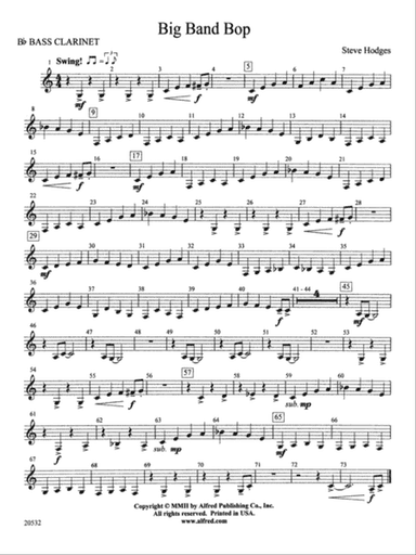 Big Band Bop: B-flat Bass Clarinet