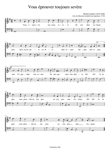 Vous éprouver toujours sevère