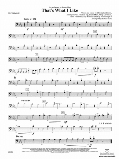 That's What I Like: 1st Trombone