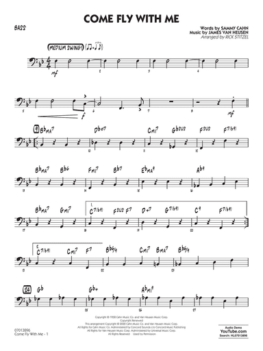 Come Fly With Me (arr. Rick Stitzel) - Bass