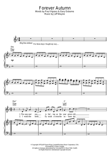 Forever Autumn (from War Of The Worlds)