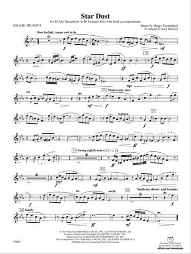 Star Dust: Solo B-flat Trumpet