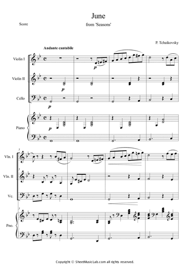 Baracarolle (The seasons No.6: Opus 37a JUNE)