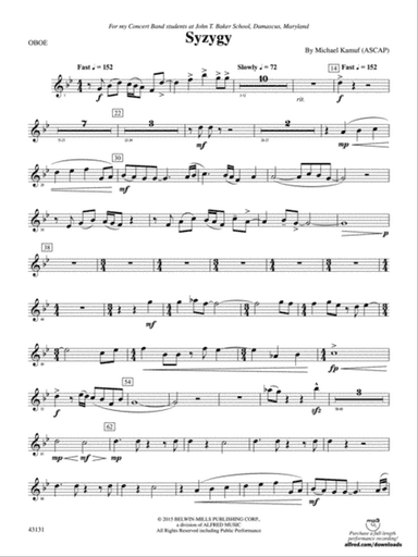 Syzygy: Oboe