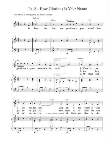 Ps. 8: How Glorious Is Your Name