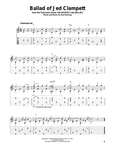 Ballad Of Jed Clampett (from The Beverly Hillbillies) (arr. David Hamburger)