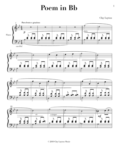 Poem in Bb
