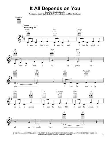 It All Depends On You