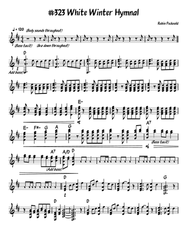 White Winter Hymnal