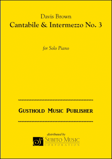 Cantabile & Intermezzo No. 3