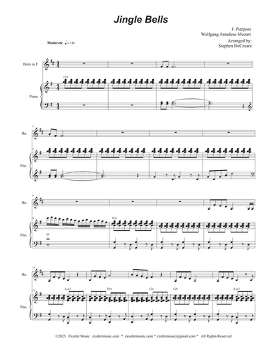 Jingle Bells (French Horn solo and Piano)