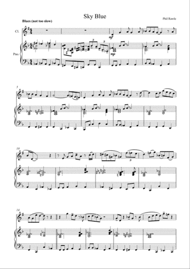 Sky Blue - Clarinet solo