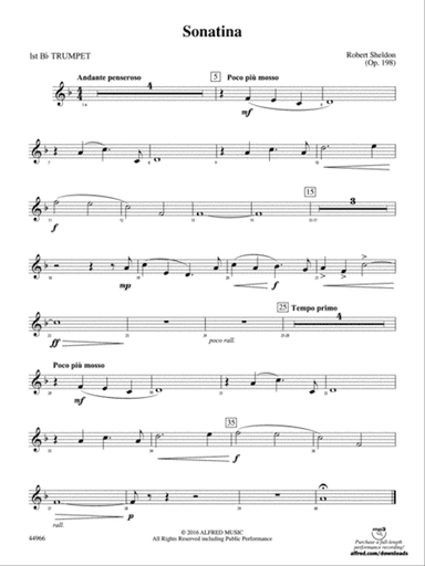 Sonatina: 1st B-flat Trumpet
