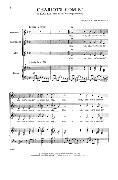 Chariots Comin'! (Swing Low, Sweet Chariot)