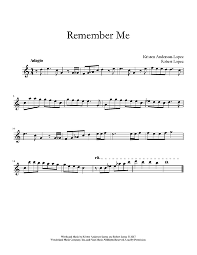 Remember Me (lullaby)