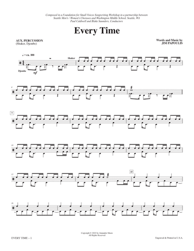 Every Time - Aux. Percussion