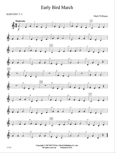 Early Bird March: Baritone T.C.