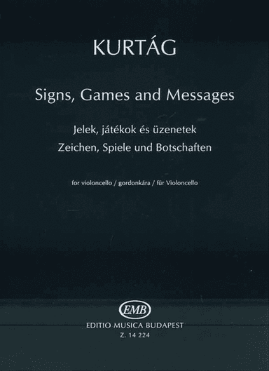 Signs Games and Messages for Cello