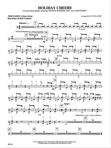 Holiday Cheers: 1st Percussion