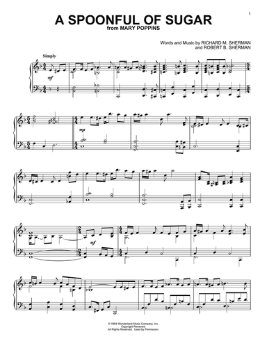 A Spoonful Of Sugar (from Mary Poppins)