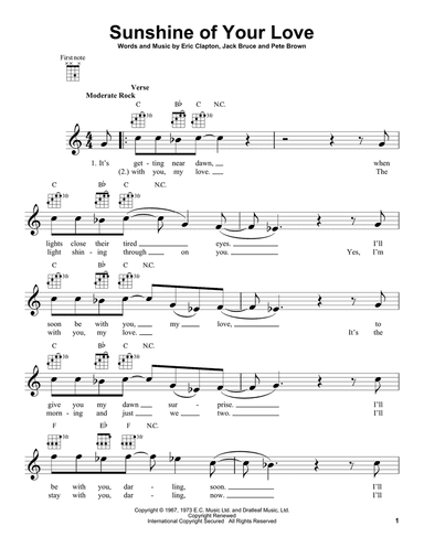 Sunshine Of Your Love