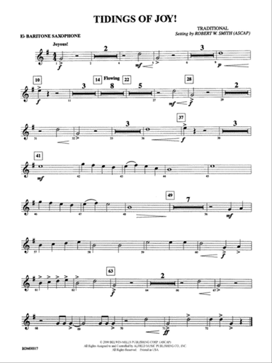 Tidings of Joy!: E-flat Baritone Saxophone
