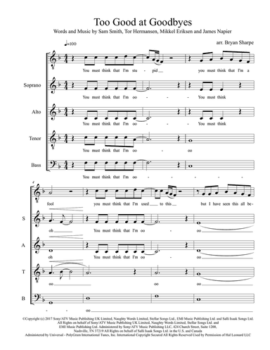 Too Good At Goodbyes