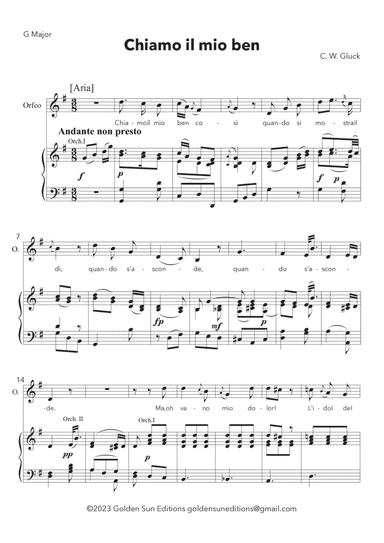 Chiamo il mio ben (G major)