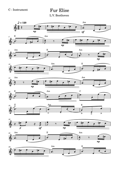 For Elise (Beethoven)