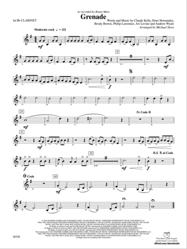 Grenade: 1st B-flat Clarinet