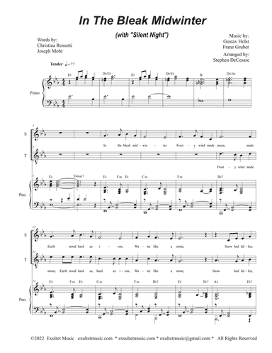 In The Bleak Midwinter (with "Silent Night") (Duet for Soprano and Tenor solo)