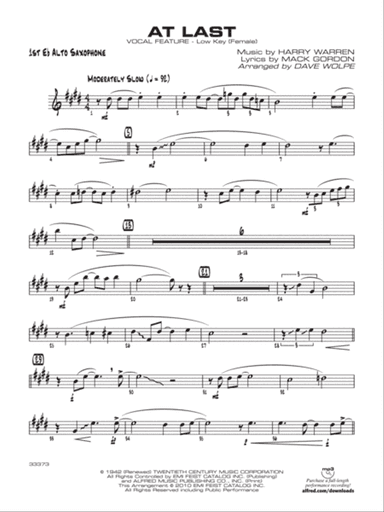 At Last: E-flat Alto Saxophone