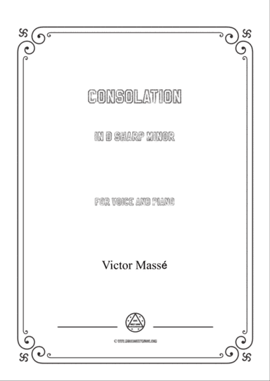 Masse-Consolation in d sharp minor,for Voice and Piano