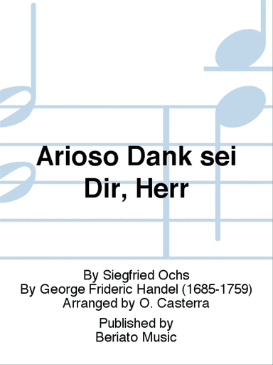 Arioso Dank sei Dir, Herr