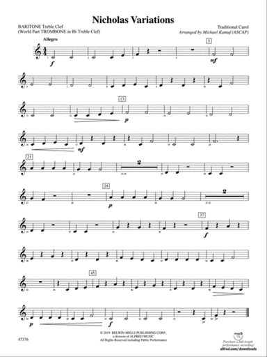 Nicholas Variations: Baritone T.C.