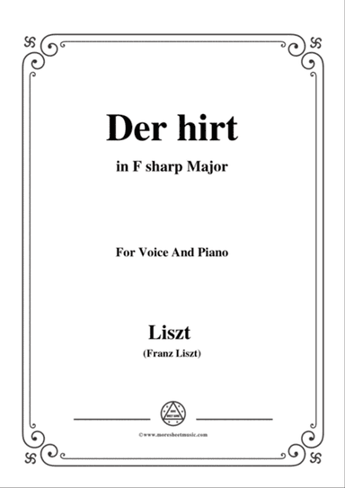 Liszt-Der hirt in F sharp Major,for Voice and Piano