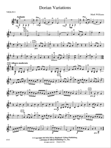 Dorian Variations: 1st Violin