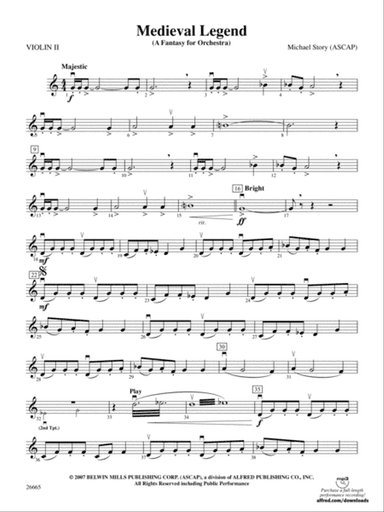 Medieval Legend: 2nd Violin