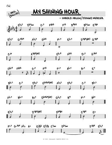 My Shining Hour (arr. David Hazeltine)