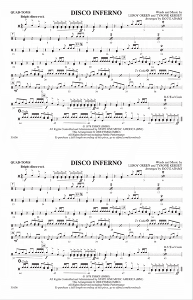 Disco Inferno: Quad-Toms