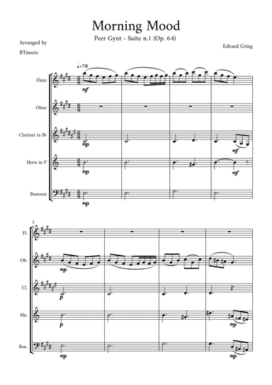 Morning Mood (Peer Gynt Suite N.1, Op 46)