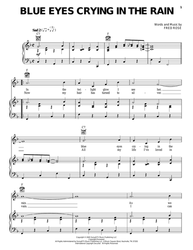 Blue Eyes Crying In The Rain