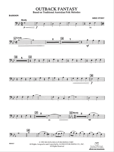 Outback Fantasy (based on Traditional Australian Folk Melodies): Bassoon