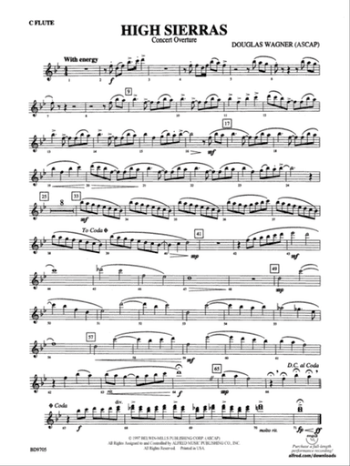 High Sierras: Flute