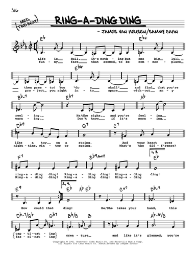 Ring-A-Ding Ding (Low Voice)