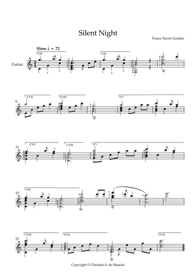Silent Night - Sheet music